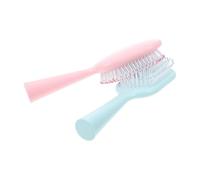 JOINPAYA 2pcs Pink Detangling Hair Combs with Sparse and Dense Teeth for Effective Hair Massage and Styling, Practical Plastic Hairbrush Set for Scalp Relaxation and Everyday Use