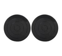 JOINPAYA 2pcs Plastic Clay Turntable with 360 Degree Rotation and Anti-Slip Lines Sturdy Pottery Wheel Turntable for Ceramics and Floral Arranging in Black