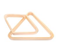 JOINPAYA 2pcs Pool Rack Triangle: Wooden Billiard 8-Ball Triangle & 9-Ball Rhombus Racks - Pool Table Accessories For Home Bar & Club Use