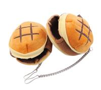 JOINPAYA 2pcs Portable Orange Cotton Hamster Bread Shaped Warm Nest Pet Bed House with Half Covered Design Suitable for Small Animals Placed on Floor or Table Random Color
