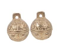 JOINPAYA 2pcs Portable Pet Bells Copper Dog Bells 34mm Decorative Copper for Collar Training and Outdoor Use