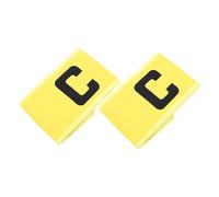 JOINPAYA 2Pcs Professional Elastic Captain Armbands Lightweight Breathable Soccer Bands for Football Basketball Team Leaders Comfortable Fit for Adults Portable Sports Accessory