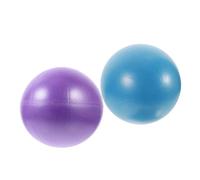 JOINPAYA 2pcs PVC Core Strengthening Fitness Balls for Women Yoga Pilates Exercise Balls for Balance Muscle Toning and Pregnancy Workouts with Pump Home Gym Stability Training