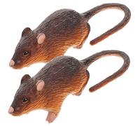 JOINPAYA 2Pcs Realistic Elastic Mouse for Cognitive Play and Party Pranks Reusable Lifelike Animal Models for Halloween Decorations and Fun Scare Tricks
