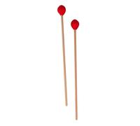 JOINPAYA 2pcs Red Marimba Mallets Xylophone Sticks with Nylon Core and Beech Wood, Smooth Surface and Not Easy to Crack, Percussion Instrument Hammer for Beginners and Professionals