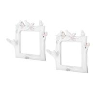 JOINPAYA 2pcs Resin Light Cover Decal 3D European Style Creative Wall Stickers with Easy to Smear and Tear Feature White Protective Switch Cover for Classroom and Study Room Decor