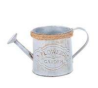 JOINPAYA 2pcs Retro Iron Flower Pots Decorative Multi-purpose Vintage Style Planters with Rustic Finish for Indoor and Outdoor Garden Use