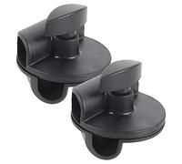 JOINPAYA 2pcs Rotatable Microphone Clip Clamps Metal and Plastic Build, Sturdy and Not Easy to Deform, for Bed Post and Stage Shows Microphone Boom Arm Stand