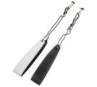 JOINPAYA 2pcs Saxophone Neck Strap with Leather and Metal Flexible and Easy to Use Sax Lanyard for Alto Tenor Soprano Saxophones for Comfortable Playing
