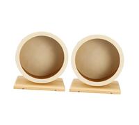 JOINPAYA 2pcs Silent Hamster Wheel Exercise Toy for Dwarf Hamsters Rats Hedgehogs Small Animal Running Machine Soft and Scratchproof Liner