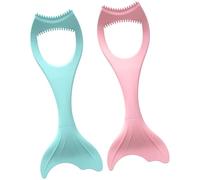 JOINPAYA 2pcs Silicone Mascara Shield and Eyeliner Lash Guard Tool Set, Mermaid Pink and Blue Eye Makeup Applicators for Precise Eyeliner and Lash Protection