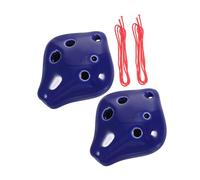 JOINPAYA 2pcs Six Ocarina Mini Small C Key Ocarina Musical Instrument for Beginners Portable Ceramic for Music Class