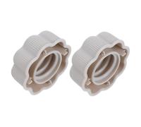 JOINPAYA 2pcs Slide Screw Caps for Indoor S Play Equipment Inner Diameter Threaded Nut Covers Secure Replacement Accessories for Slides Swings and Rocking with Flower Design