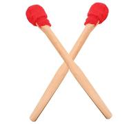 JOINPAYA 2pcs Small Gong and Drumstick Mallet for Gong Wood Handle Beginner Drumsticks for Percussion Instrument for Practice and Performance