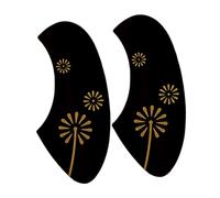 JOINPAYA 2pcs Small Guard Mag Pre Headstock Decal Topper Hook Guitar Guard Plate Tumbler Anti Scratching Guitar Plate Kit Hanger Protector Musical Quencher Door Black