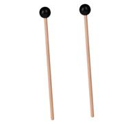 JOINPAYA 2pcs Small Wood Handle Tongue Drum Mallets Percussion Drumsticks Rubber Headed Drum Sticks for Ethereal and Music Performance