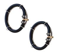 JOINPAYA 2pcs Stainless Steel 6mm Micro Air Bubble Diffuser Rings for Fish Pond and Aquarium Oxygenation - 15cm Aeration Rings for Fish Tank Water Circulation and Pond Equipment