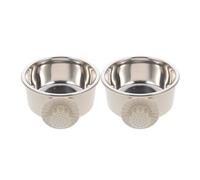 JOINPAYA 2pcs Stainless Steel Hanging Pet Bowls for Small Animals and Rabbits, Noise Reduction and Easy to Clean, Suitable for Pet Habitats and Fits Crates, Sturdy Metal Water and Food