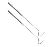 JOINPAYA 2pcs Stainless Steel Retractable Snake Hook Reptile Catching Tools with Extended for Safe Handling of Snakes and Reptiles Portable Grabbing Supplies