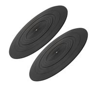 JOINPAYA 2pcs Static Silicone Turntable Mat Record Player Slipmats for Vinyl Turntable Platter Mat Replacement