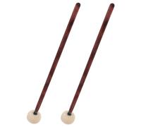 JOINPAYA 2pcs Timing Hammer Drum Mallet Wooden Handle Felt Head Practice Drumsticks for Adult Beginner for Bass Drum Percussion