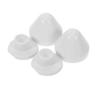 JOINPAYA 2pcs Toilet Bolt Covers Decorative Cap Plastic Cone White for Toilet Bowl Bathroom Bathroom Accessory, Easy Installation and Easy Maintenance