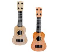 JOINPAYA 2Pcs Ukulele Four String Musical Instrument for Creative Performance in Yellow and Safe Design for Early Music Education and Gift