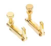 JOINPAYA 2pcs Violin Fine Tuner Gold Violin String Adjuster Hook for Tuning Essential Accessories for Practice