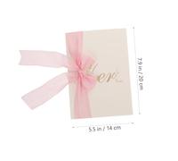 JOINPAYA 2pcs Wedding Vow Cards for Banquets and Theme Parties with Lines Not Easy to Deform Delicate and Romantic Atmosphere for Special Ceremony Color