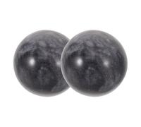 JOINPAYA 2pcs Weighted Jade Hand Exercise Balls for Grip Strength and Finger Dexterity Training, Stone Material Elegant Marble Patterns, for On-the-go Relaxation and Travel
