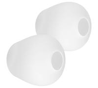 JOINPAYA 2pcs White Glass Pendant Light Shades Ceiling Mounted Fixture Replacement Covers for Kitchen Island or Study Rooms, Stylish and Sturdy Lampshade Covers