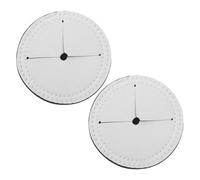 JOINPAYA 2pcs White Neoprene Drink Insulator Sleeves Sublimation Wine Glass Base Covers Coaster Set for Table Use