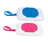 JOINPAYA 2pcs Wipes Bulk Storage Outdoor Wipes Box Wet Pouch Dispenser Holder for Strollers Cribs Quick Access