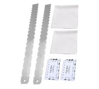 JOINPAYA 2sets Guitar Fretboard Ruler Straight Edge Tool String Height Gauge Fret Rocker Electric Guitar Accessory