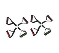JOINPAYA 2sets Heavy Duty Fitness Handles for Resistance Bands Ergonomic Design Portable Exercise Equipment for Home Gym Stretching and Strength Training Random Color 4pcs*2