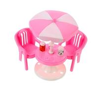 JOINPAYA 2sets Mini Beach Chair Toy Sunshade Model Dolly Toys for Beach Party Accessories for Doll House Accessories Random