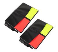 JOINPAYA 2Sets Professional Soccer Referee Kit of Portable and Cards with Notepad Pen Essential Tools for Accurate Decisions Soccer and Basketball Games