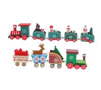 JOINPAYA 2Sets Wooden Xmas Train Centerpiece for Holiday Decor for and Christmas Party for Home School and Shop Decorations
