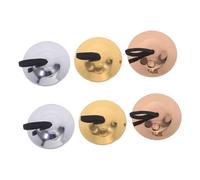 JOINPAYA 3 Pairs Brass Finger Cymbals for Orff Musical Percussion Instruments Hand Cymbals for Early Rhythm Development Group Play Belly Dance Style Party