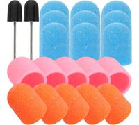 JOINPAYA 3 Sets Nail Sanding Caps 33pcs Professional Manicure Pedicure Tool Electric Nail Drill Bit Callus Remover Caps Polish