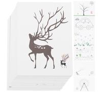 JOINPAYA 30 pcs Educational Finger Painting Cards for Various Fun Patterns Finger Drawing Cards to Enhance Creativity and Skills Learning Art for Preschoolers