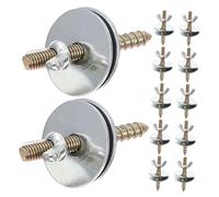 JOINPAYA 30 Set Dual-threaded Bird Cage Retaining Screws Kit with Nuts and Washers Mounting Fasteners for Parrot Hamster Chinchilla Pet Cages DIY Stable Connection for Birdhouses and Small