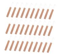 JOINPAYA 30 Sets Copper Plant Labels Hanging Tags for Garden Pots and Public Spaces, Practical and Easy DIY Install Round Copper Plate Labels with Iron Wire for Flower and Plant