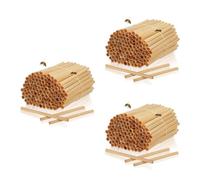 JOINPAYA 300 Pcs Natural Reed Bee Tubes for Beekeepers Practical Replacement Tubes for Mason Bee Houses Suitable for Beekeeping and Pollination