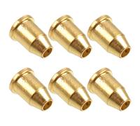 JOINPAYA 30PCS Guitar String Caps Through Body Ferrules Mounting Buckles Gold Tone Guitar Accessories for Electric Bass Repair and Replacement