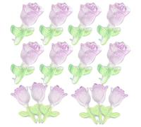 JOINPAYA 30pcs Nail Art Ornaments Resin Nail Charms Tulip Shape Unique Creative Look Easy to Use for Art Lovers Women Manicure Store and Home