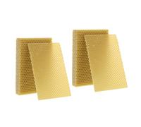 JOINPAYA 30pcs Natural Beeswax Sheets for Beehive Frames Pure Wax Foundation for Candle Making Beekeeping Uniform Hive Distribution Bulk Pack for Enhanced Honey Production