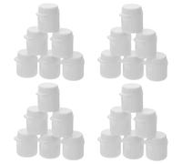 JOINPAYA 30pcs Plastic Screw-in Toothpaste Tube Caps Flip-top Cover for Travel Oral Care Accessories, Small Soft Plastic Lid Compatible with Toothpaste Tubes