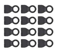 JOINPAYA 30pcs Plastic Tent Corner Fixing Rings Lightweight Sturdy O-shaped Buckles for Camping Tent Edges and Parachute Ground Accessories
