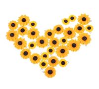 JOINPAYA 30Pcs Resin Sunflower and Daisy Pendants Set, Small Medium Large Sizes, Handmade Necklace and Earring Charms for DIY Jewelry Making and Craft Decorations